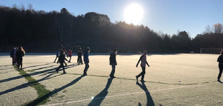 The Arrowhead Racing Crew for youth 11-plus got a jump on the coming season with some dryland training (Submitted by Holly Strickland)