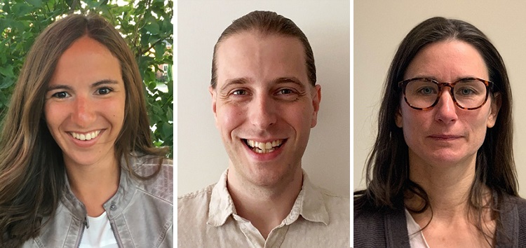 (From left) Dr. Erin Fennell, Dr. Christopher LaJeunesse, and Midwife Jocelyn Latter (supplied)