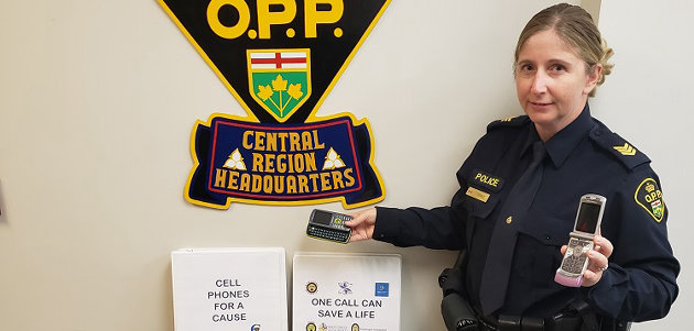 OPP initiative gathered phones for victim services