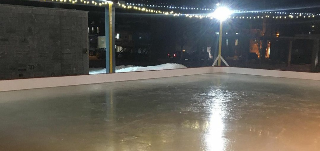 The River Mill Park skating rink, pictured here in 2019, has been nixed this year due to COVID (@downtownhuntsville/Instagram)