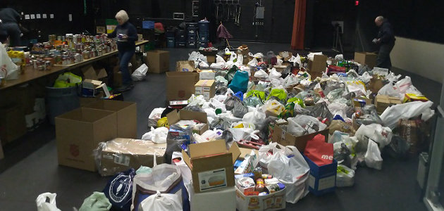 Fire department thanks community for 40,000 pounds of food collected during Project Porchlight