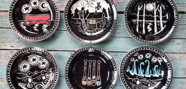 Art Fx #9: Sgraffito pottery by Karen Gray