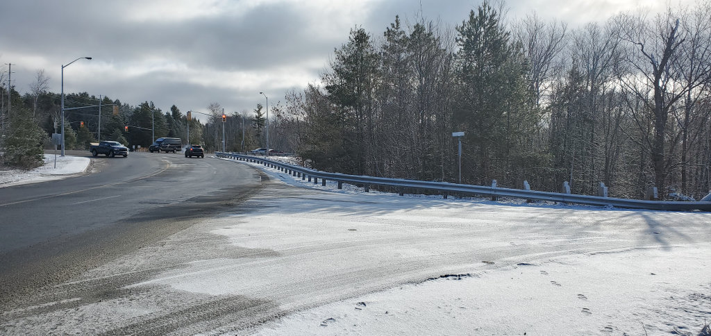 Shay Rd at Hanes Rd, Huntsville, March 2021