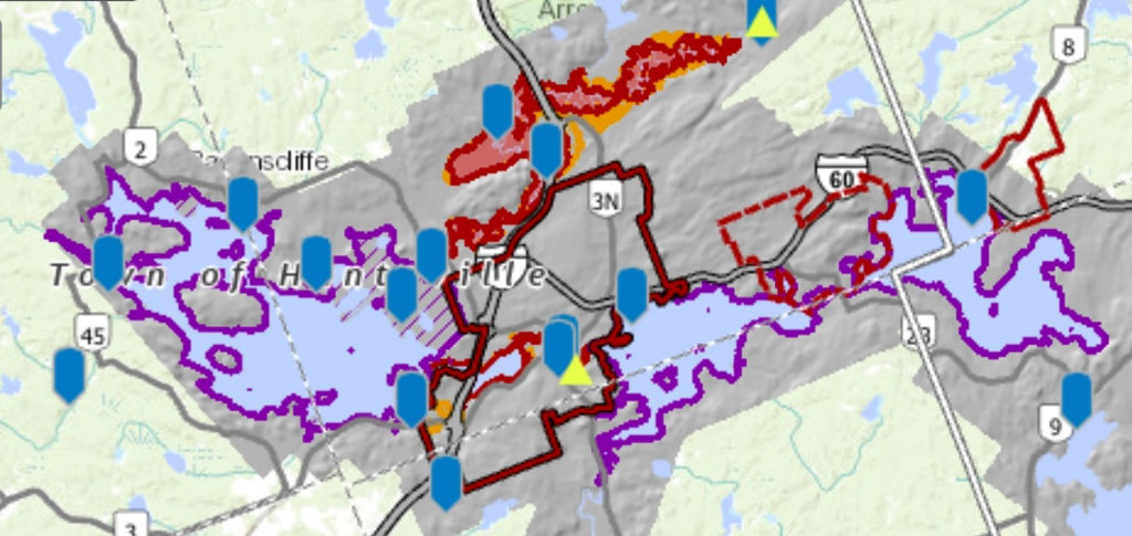 Muskoka water level mapping (muskoka.maps.arcgis.com)