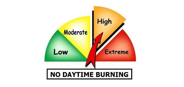 Fire danger rating set to high