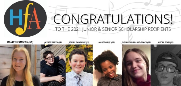HfA’s 2021 scholarships support music education for six students
