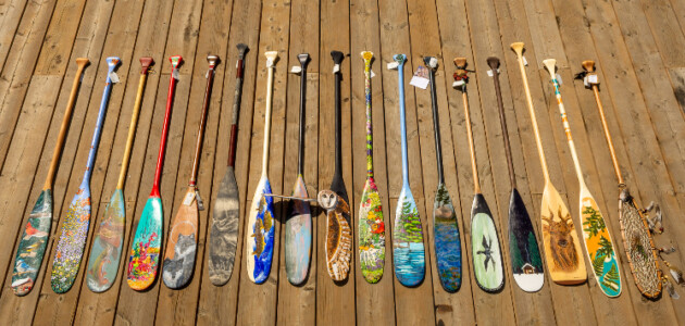 Algonquin Outfitters Charity Paddle Art Auction raises almost $25,000 for arts organizations