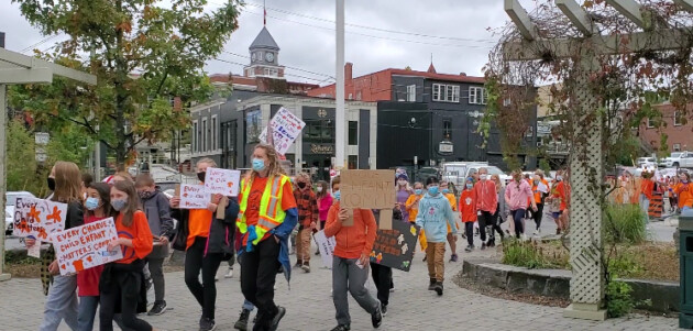 Orange Shirt Day march and gathering honours National Day of Truth and Reconciliation
