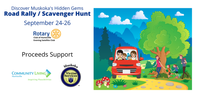 This weekend’s Rotary Road Rally/Scavenger Hunt supports Community Living and Muskoka Victim Services