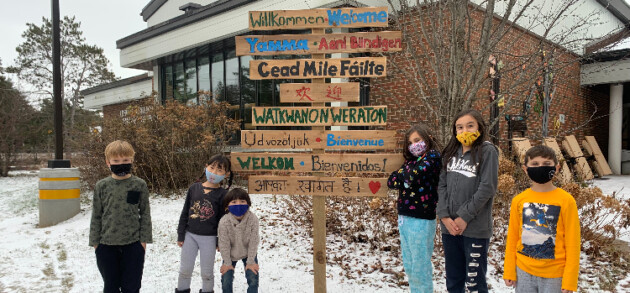 New welcome sign at Irwin Memorial celebrates diversity