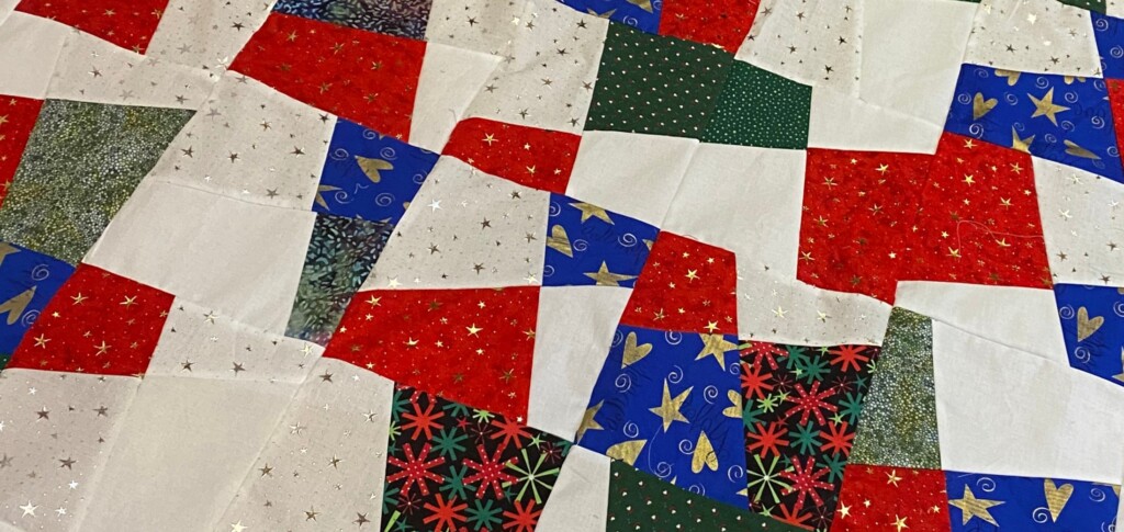 An example of the quilt pattern that will be used for the flood relief project (supplied)