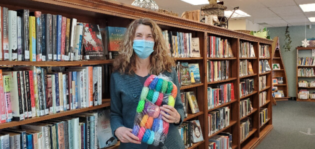 Dwight woman crochets 10,400 scrubbies—and counting—to raise funds for local library branch