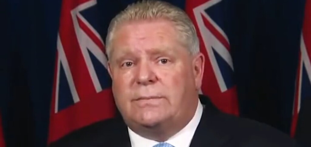 Premier Doug Ford declared a state of emergency in Ontario on Feb. 11, 2022. (Premier of Ontario channel / YouTube)