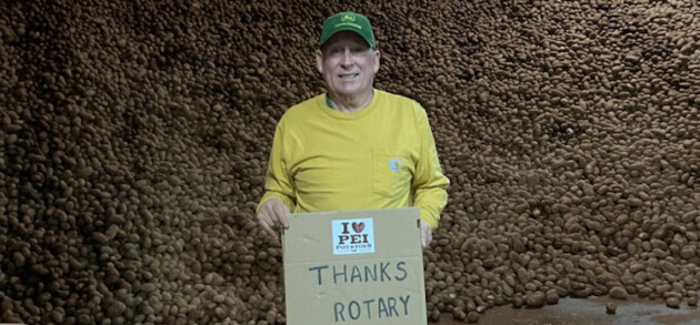 Rotary’s potato purchase helps local food banks, PEI farm