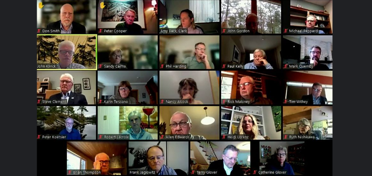 District Councillors at Feb 22 2022 Zoom meeting