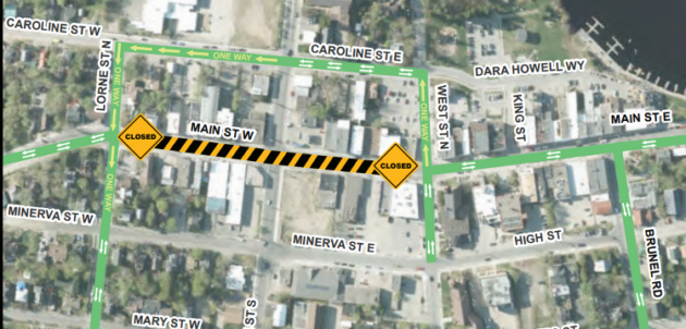Main Street construction resumes March 14, Centre St. intersection will be closed