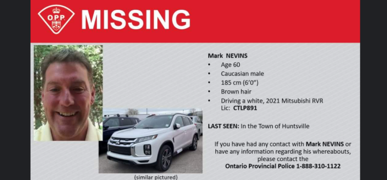 Missing person, Mark Nevins