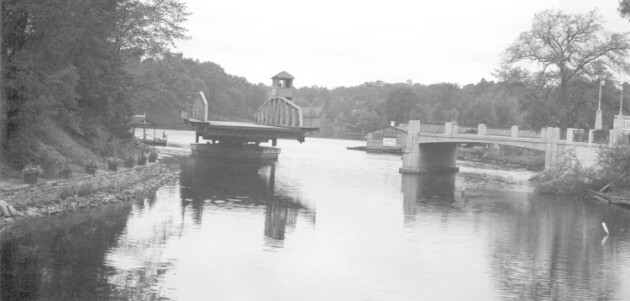 It’s Wayback Wednesday!: Swing bridge in action, 1944 | Sponsored by Jamie Lockwood, broker/owner of Sutton Group Muskoka Realty