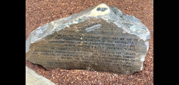 Town installs Commitment Rock to signal its commitment to reconciliation