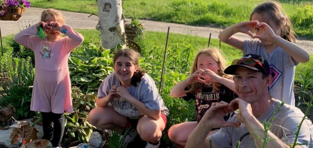 Fairy garden created in memory of girls’ mother