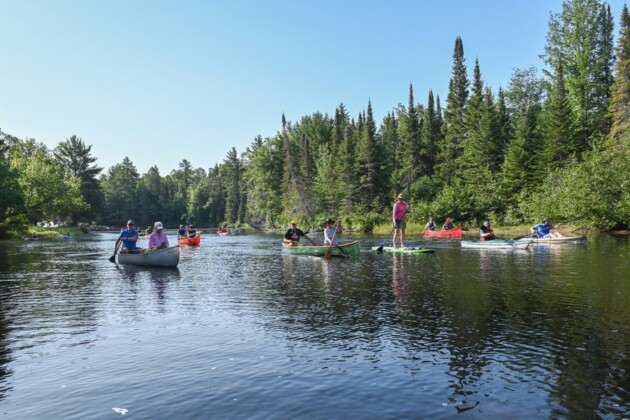 Silent boat rally starts at Dwight Beach for an 8km paddle