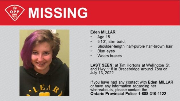 Update: missing female has been found