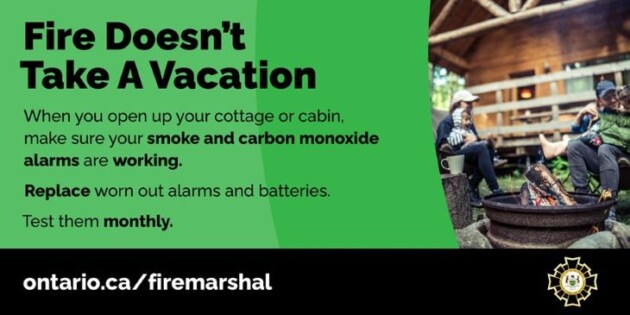 The risk of fire doesn’t stop because you’re on vacation
