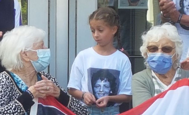 Nine-year-old Eva Johnston is definitely not a quitter