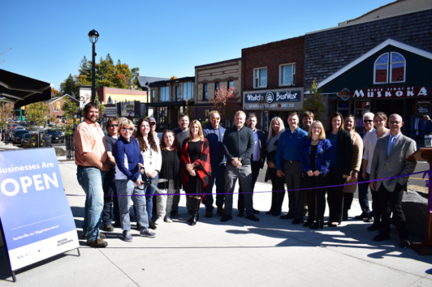 Community partners celebrate downtown streetscape completion