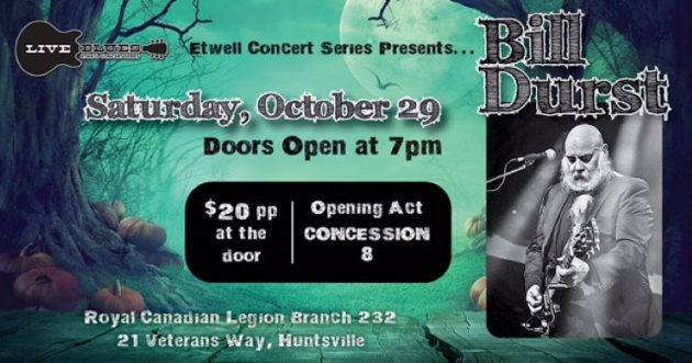 Etwell Concert Series presents Bill Durst at the Legion Oct. 29