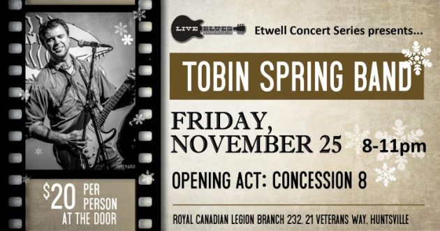 Tobin Spring Band at the Legion Friday, Nov. 25