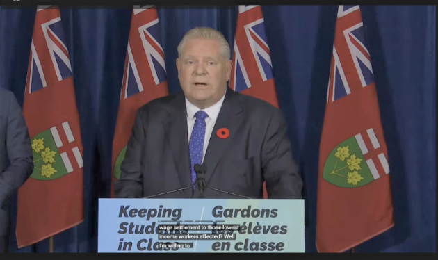 Ford asks CUPE to return to the table and let kids go back to school