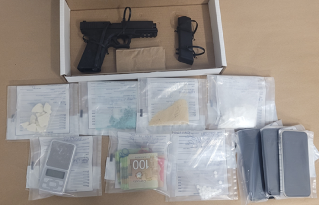 Loaded firearm and drugs located in stolen vehicle result in arrest