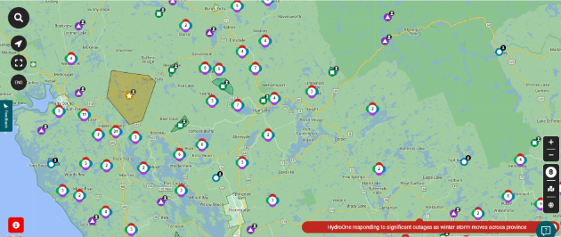 Power outages, downed trees and huge amounts of snow hit area