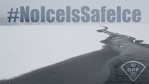 OPP urge caution around ice