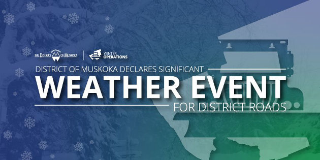 District of Muskoka issues communication regarding weather event