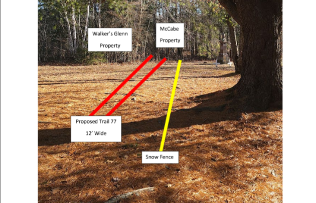 Snowmobile club proposes adding trail link through cemetery