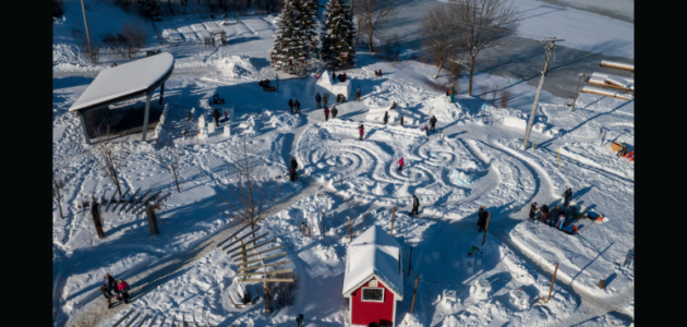 Snow Village is officially open at River Mill Park