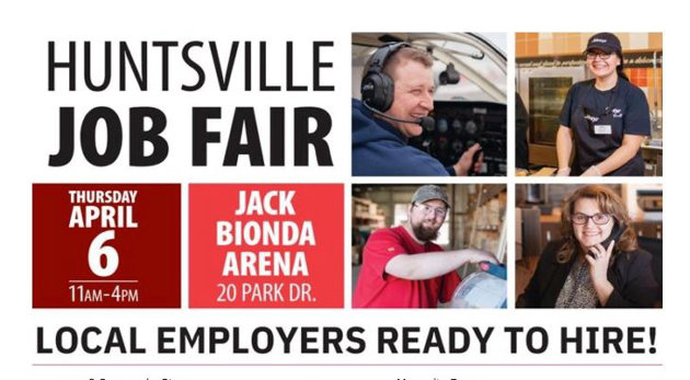 Huntsville Job Fair takes place April 6 at the Jack Bionda Arena