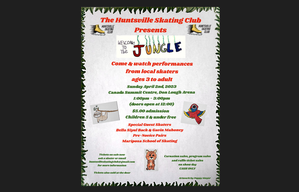 Huntsville Skating Club presents ‘Welcome to the Jungle’ this Sunday