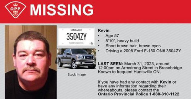 Missing Bracebridge man has been located deceased