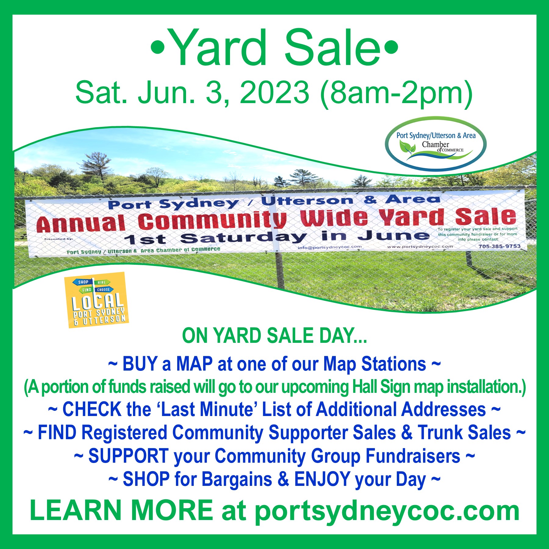 Community Wide Yard Sale (Port Sydney/Utterson COC) Huntsville Doppler