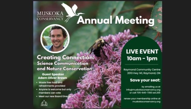 Community invited to Muskoka Conservancy’s AGM on June 9