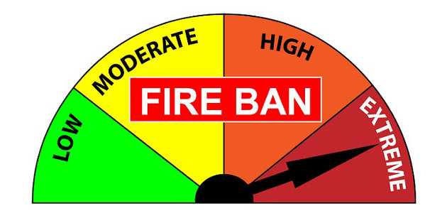 Fire danger set to extreme, total fire ban now in place