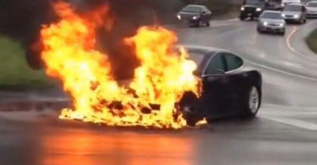 If an EV catches fire, firefighters instructed to safely let it burn