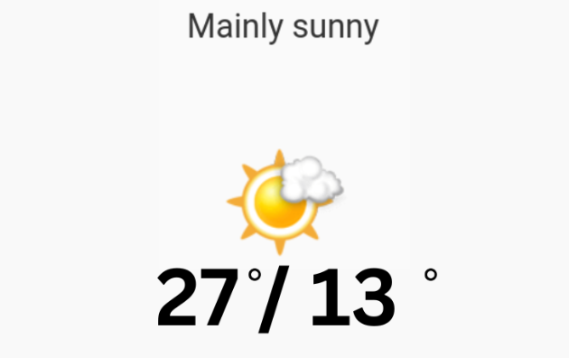 Doppler daily weather report