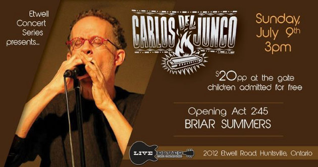 Etwell Concert Series presents Carlos del Junco and the Blues Mongrels