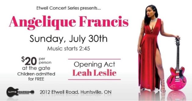 Etwell Concert Series presents Angelique Francis