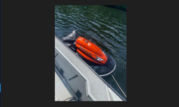 OPP secure PWC before it sinks and help two adults back to shore