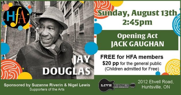 Etwell Concert Series and HfA present Jay Douglas on August 13